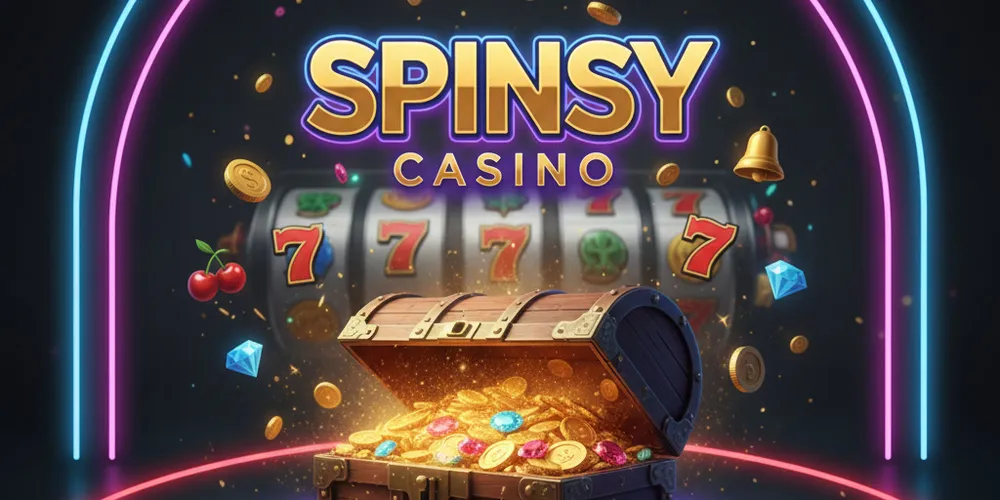 Cofre del tesoro con tema de casino.